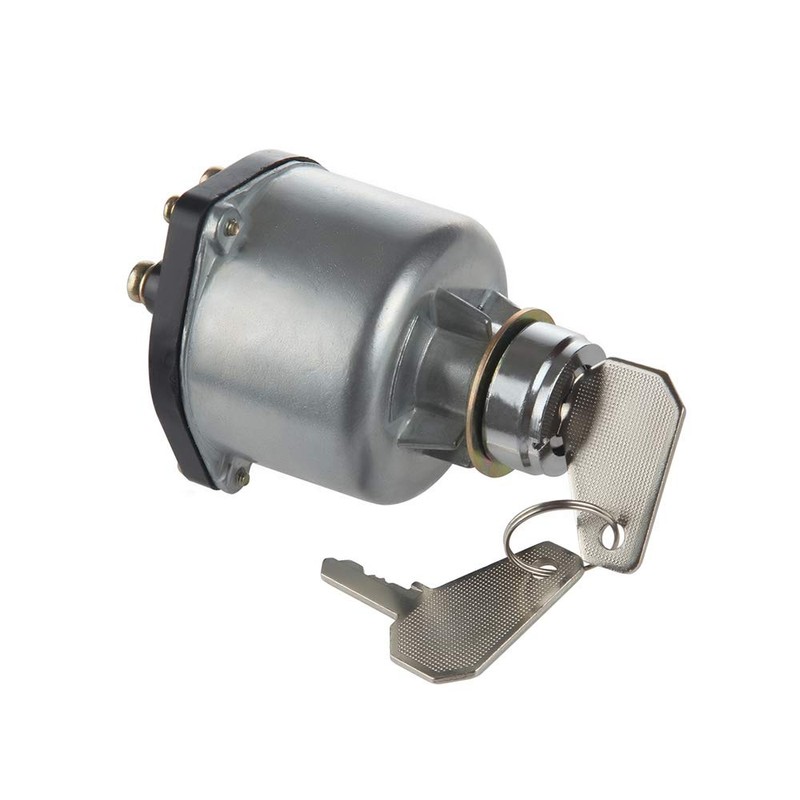 Ignition Starter Switch with 4 Position 6 Terminal 2 Plug