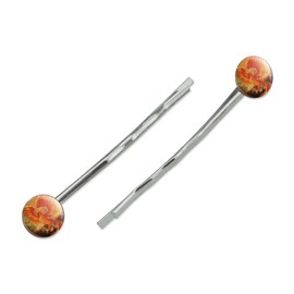 Phoenix Rising from the Flames Bobby Pins Barrettes Hair Styling Clips