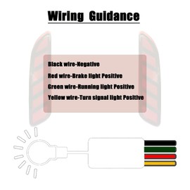 PGTOPONE Red LED Rear Bumper Reflectors Fog Brake Tail Light Sequential Turn Signal Lamps Accessories Compatible with Toyota Corolla Cross 2020 2021 Function as 3 in 1