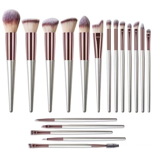 18-Piece Makeup Brush Set for Beginners - Foundation Concealer Powder