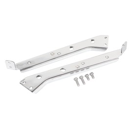 YDLMT 2 Pcs Chrome Left & Right Side Saddlebag Rail Support Brackets for Harley Touring Street Glide Road King Electra Glide FLHT FLHR FLHX FLTR FLT 1985-2008