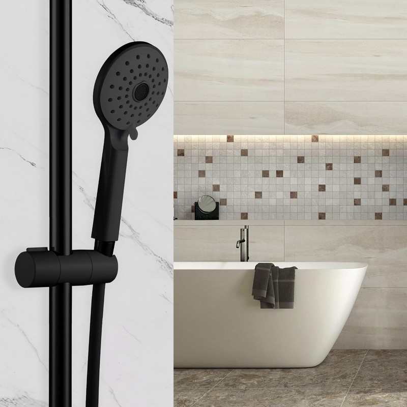 OFFO Hand Shower Holder 19-25 mm Adjustable Diameter, Shower Head