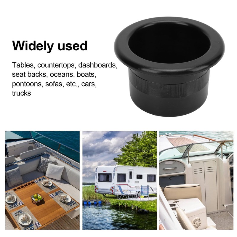 Cup Holder Insert, 2pcs 2.7in Universal Plastic Drop in Beverage
