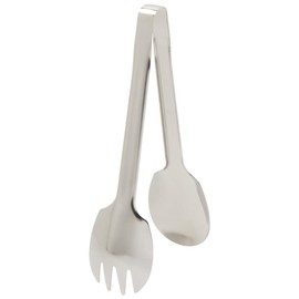 Endo Shoji BTVE401 TKG Safety Salad Tongs, Commercial Use, 7.9 inches (200 mm), 18-0 Stainless Steel, Made in Japan
