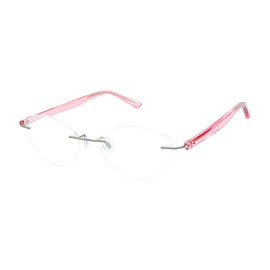 Scojo New York Gels Cupcake Cat Eye Reading Glasses, Handmade Scratch Resistant Readers for Women and Men, Blush - 1.50x