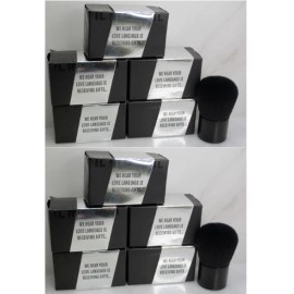 IL MAKIAG BLACK KABUKI BRUSH LOT OF 10 BLACK BOX