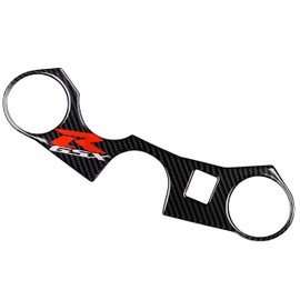 REVSOSTAR 5D Real Carbon Look, Reflective Logo, Decal Sticker, Tank Protector,Top Clamp Triple Tree Pad for GSXR 600 750 2006-2016