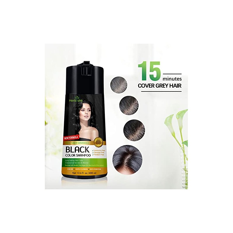 Herbishh Champú de color para cabello - Champú y acondicionador