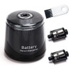 High-Speed Automatic Pencil Sharpener, Black Portable Battery-Powered Colored Pencils Sharpener