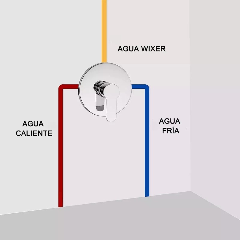Anuwsasa Grifería de baño Anuwsasa Inox TD-0617 color plateada