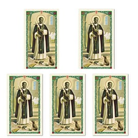 St. Martin de Porres Laminated Prayer Card Set of Five Holy Cards