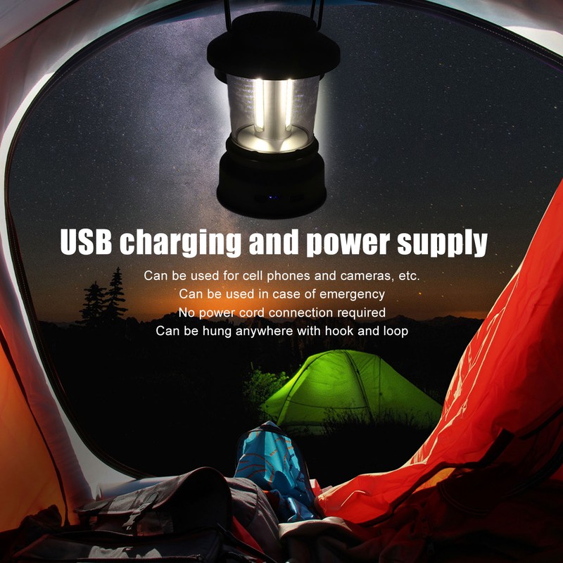 Outdoor Bluetooth Speaker Light Retro Style 2 Modes USB Power