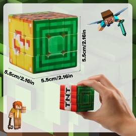 Speed Cube 5 x 5, Speed Rubik's Cube, Magic Cube, Original Magic Cube, Rotates Faster Than The Original, Puzzle Throws, Brain Sports Tasks for Children, Adults, Boys, Girls, Gifts
