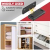 Loomdeo Ultra-Thin Magnetic Cabinet Door Catch - Strong Adhesion &