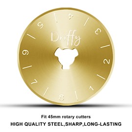 Rotary Cutter Blades 45mm Titanium 5-PACK - fits OLFA, Fiskars Sewing Quilting Accessories Ruler