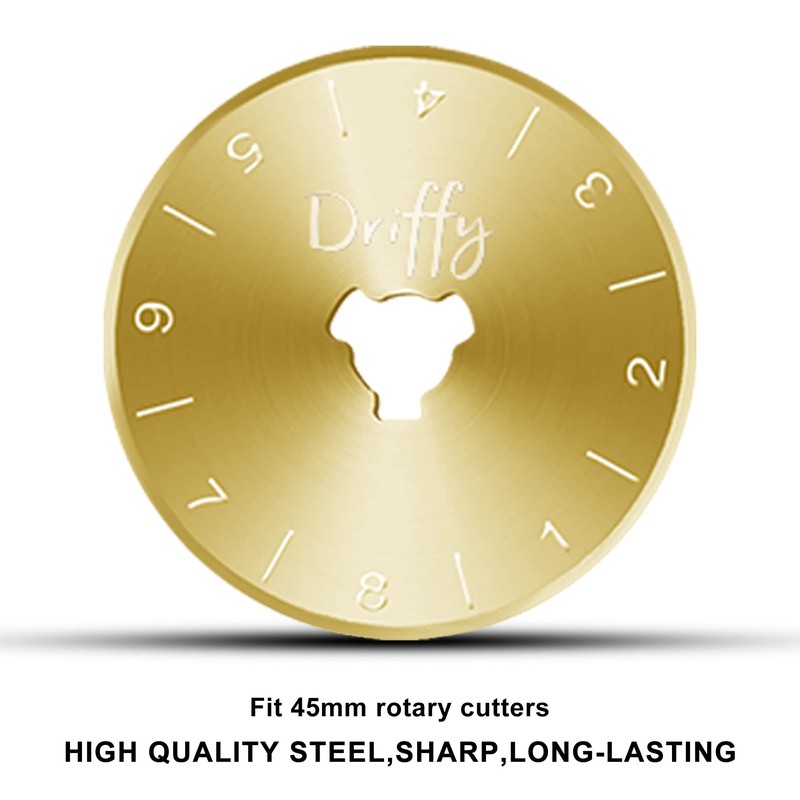 Rotary Cutter Blades 45mm Titanium 5-PACK - fits OLFA, Fiskars