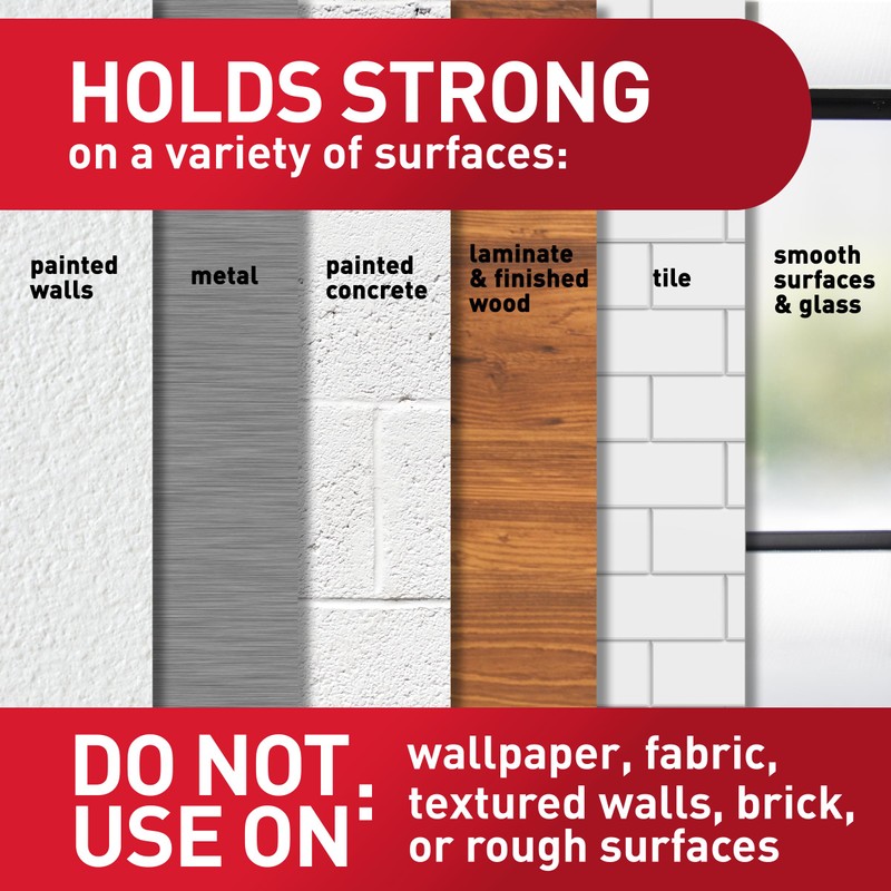 Command Small Clear Wire Toggle Hooks, 10 Hooks and 12