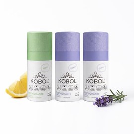 KOBOL  3 Desodorantes Naturales Vegano  Adultos y Nios  12hrs Reales contra el mal olor o te regresamos tu dinero SIN Bicarbonato No Irrita  2...     