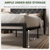 MUTICOR Stylish Full Size Bed Frame with Faux Leather Upholstered
