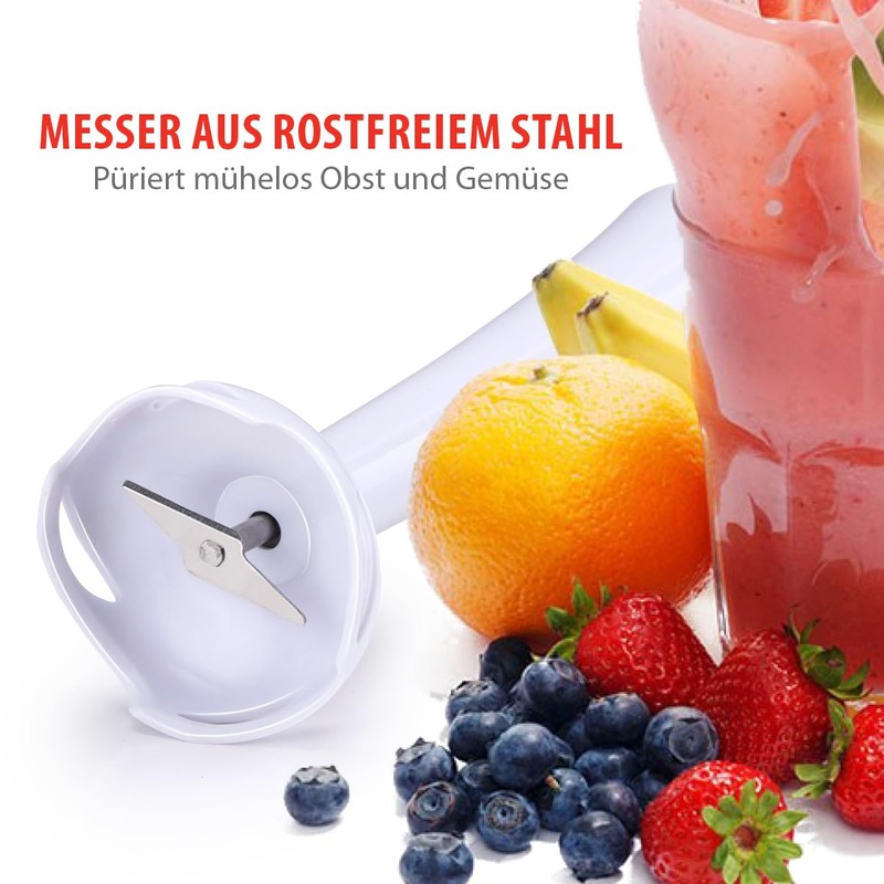 alpina Hand Blender Set - Purée Stick Chopper - Hand