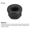 sourcing map M14 Flange Hex Nuts, 5pcs Grade 12.9 Carbon