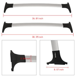 STAYTOP Roof Rack Crossbars for Ford EcoSport 2013 2014 2015 2017 2018 2019 Aluminum Cross Rail Roof Rack up to 150lb Luggage Rooftop Carrier Rack for Bike Kayak Canoe Surfboard Paddle Board