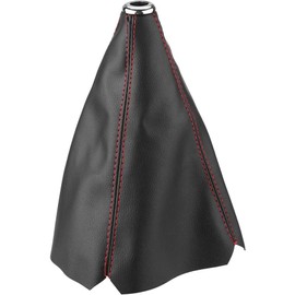 Cubierta de la palanca de cambios, Universal, Negro brillante Cuero de la PU Perilla de la palanca de cambios Cubierta de polvo Cubierta de la perilla de cambio de velocidades