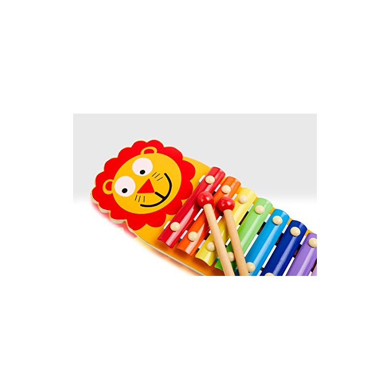 Beehive Toys AC6608 Wooden Xylophone, Multicolor