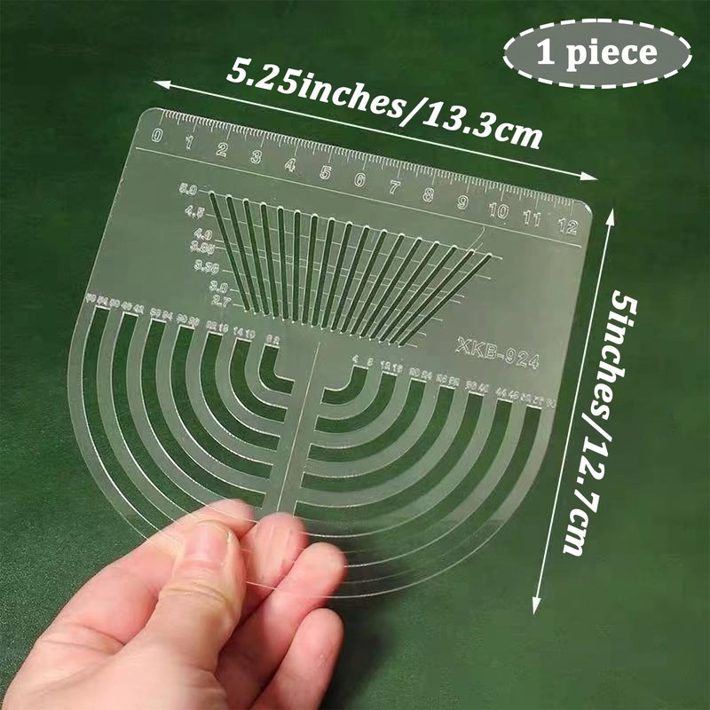 MIUPOO Leather Stitching Aid Plate,Stitching Punch Aid Plate,Multifuction Stencil Template