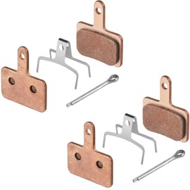 Zacro Bike Brake Pads, 2 Pairs Semi-Metalli Bicycle Disc Brake Pads Fit for Tektro Shimano TRP Br-M575 B01s Mt200 M525 M515 T615 T675 M505 M495 M486 M485, Mountain MTB Ebike Brake Pads Replacement