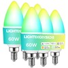 Lightinginside Matter E12 LED Bulb, Smart Light Bulbs 6 Pack
