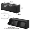 Yamazaki 1354 Magnetic Masking Tape Storage Case, Black, Main Unit: