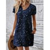 Ekouaer Cotton Nightgowns for Women Short Sleeve Womens Nightgown V