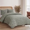Jessica Simpson Botanical Embossed Sage Green Comforter Set Twin/Twin XL
