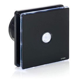 STERR BFS100LP-B Bathroom Fan with LED Lighting and PIR Black