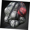 Kisangel Soccer Mesh Net Bag Drawstring Storage Bag Large Capacity