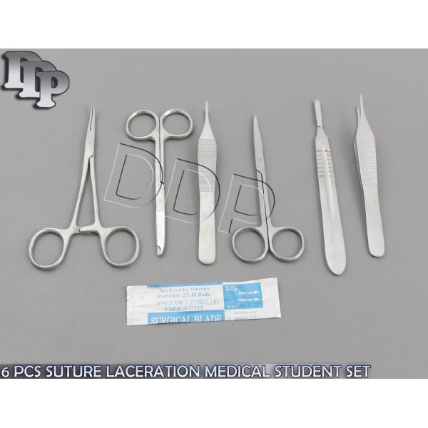 DDP 6 PCS SUTURE MEDICAL STUDENT SURGICAL INSTRUMENTS SET KIT+8