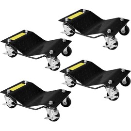 Car Dolly Set of 4 Heavy Duty Car Wheel Dolly Set for Moving Car,Auto Wheel Dollies Set of 4 6000lbs Capacity Black,Car Mover Wheel Dollies for Shops,Garages,
