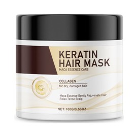 Grospe Professional Keratin Hair Mask - Hair Treatment Mask for Dry Damaged Hair - Repair Nourishment Beauty - All Hair Types Masque - 3.5 OZ