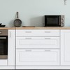 Ravinte 10 Pack Solid Brushed Nickel Kitchen Cabinet Handles Cabinet