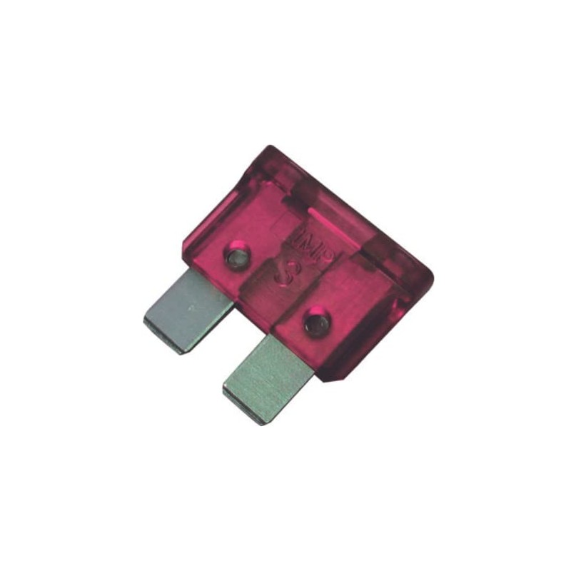 Autobar 202 Pack of 3 Flat Blade Fuses 4 Amp