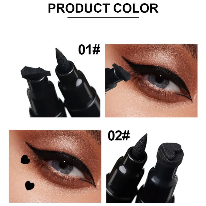 2pcs Dual Tattoo Liquid Delineador De Ojos De Larga Duración