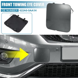X AUTOHAUX Front Bumper Tow Hook Cover Car Towing Eye Cap 622A0-5AA1H Gray