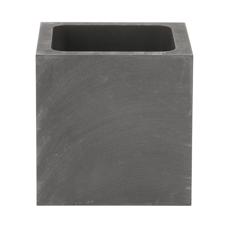 Graphite Crucible Squared Dense Graphite Sturdy Durable Corrosion Resistant Good