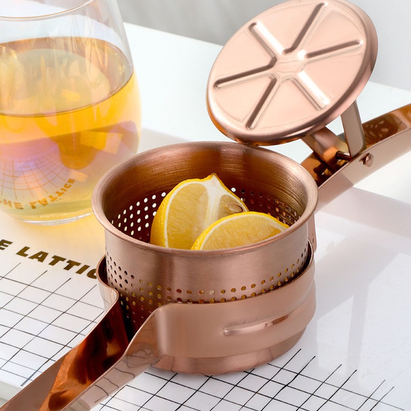 Lemon Squeezer Stainless Steel Long Handle Hand Held Juice Press