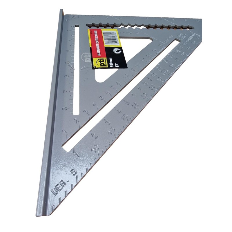Rafter Square Metric 12 inch, 12" Aluminium Carpenters Roofing Square,