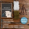 Felt Letter Board with Rustic Vintage Frame and Stand 12x16