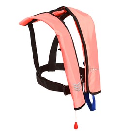 Manual Inflatable Life Jacket|Life Vest for Adults|PFD Low Profile|Supports up to 330 lbs(YSH700) (Pink)