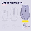 Trust Fyda Aufladbare Kabellose Maus Bluetooth + 2.4GHz, Ergonomische Daumenauflage,