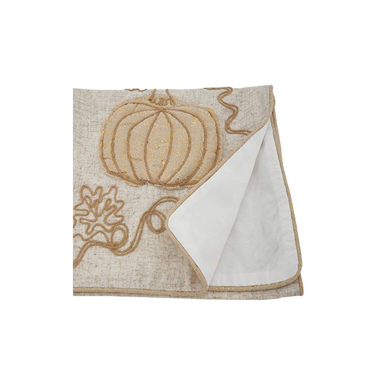 Jute Embroidered Table Runner
